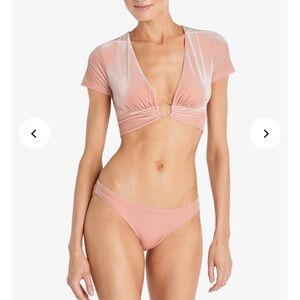 NWT Robin Piccone Roxy T Shirt bikini top sz M